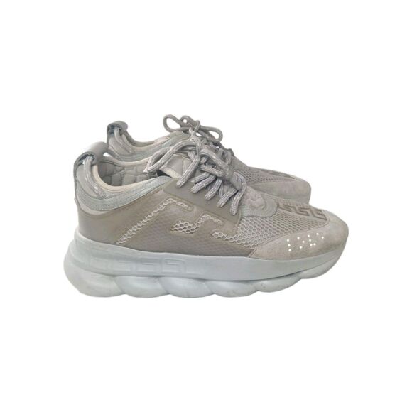 Versace Chain Reaction Sneakers Mens Shoes Size 42, US 9 Gray main image 14